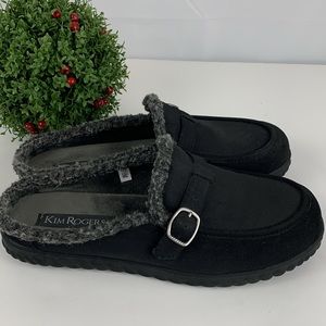 Kim Rodgers black slip on slipper shoes